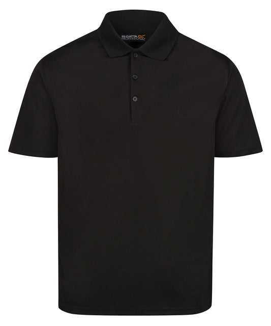 Regatta Professional RG617 Pro wicking polo in Black