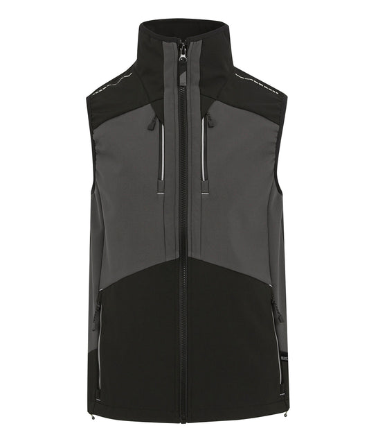 Regatta Professional RG631 4-Tex stretch 3-layer softshell bodywarmer in Slate Grey/Black