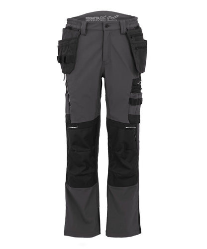 Regatta Professional RG632 4-Tex stretch holster trousers in Slate Grey/Black