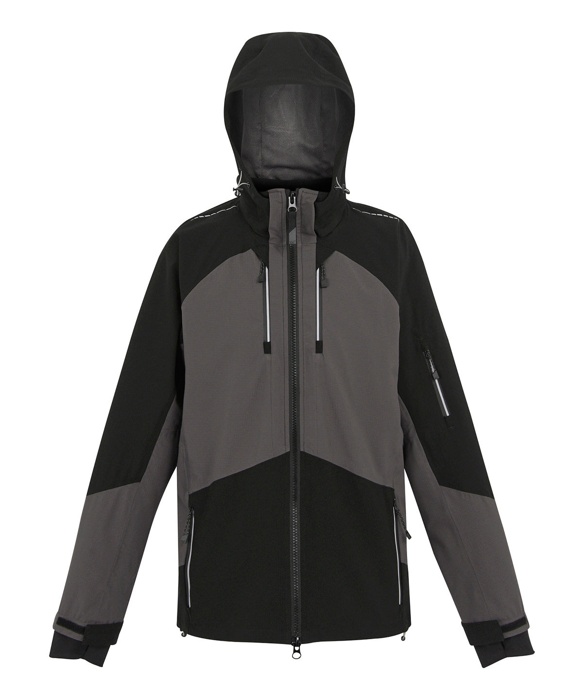 Regatta Professional RG633 4-Tex stretch waterproof shell jacket in Slate Grey/Black