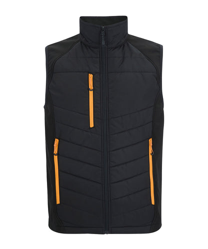 Regatta Professional RG643 Pro universal bodywarmer in Black/Orange Pop