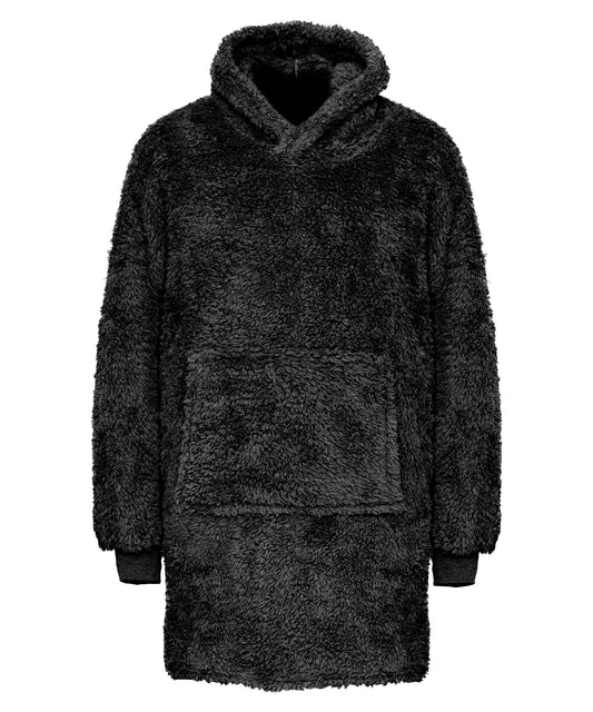 Ribbon RI004 The Ribbon teddy bear fabric hoodie in Black