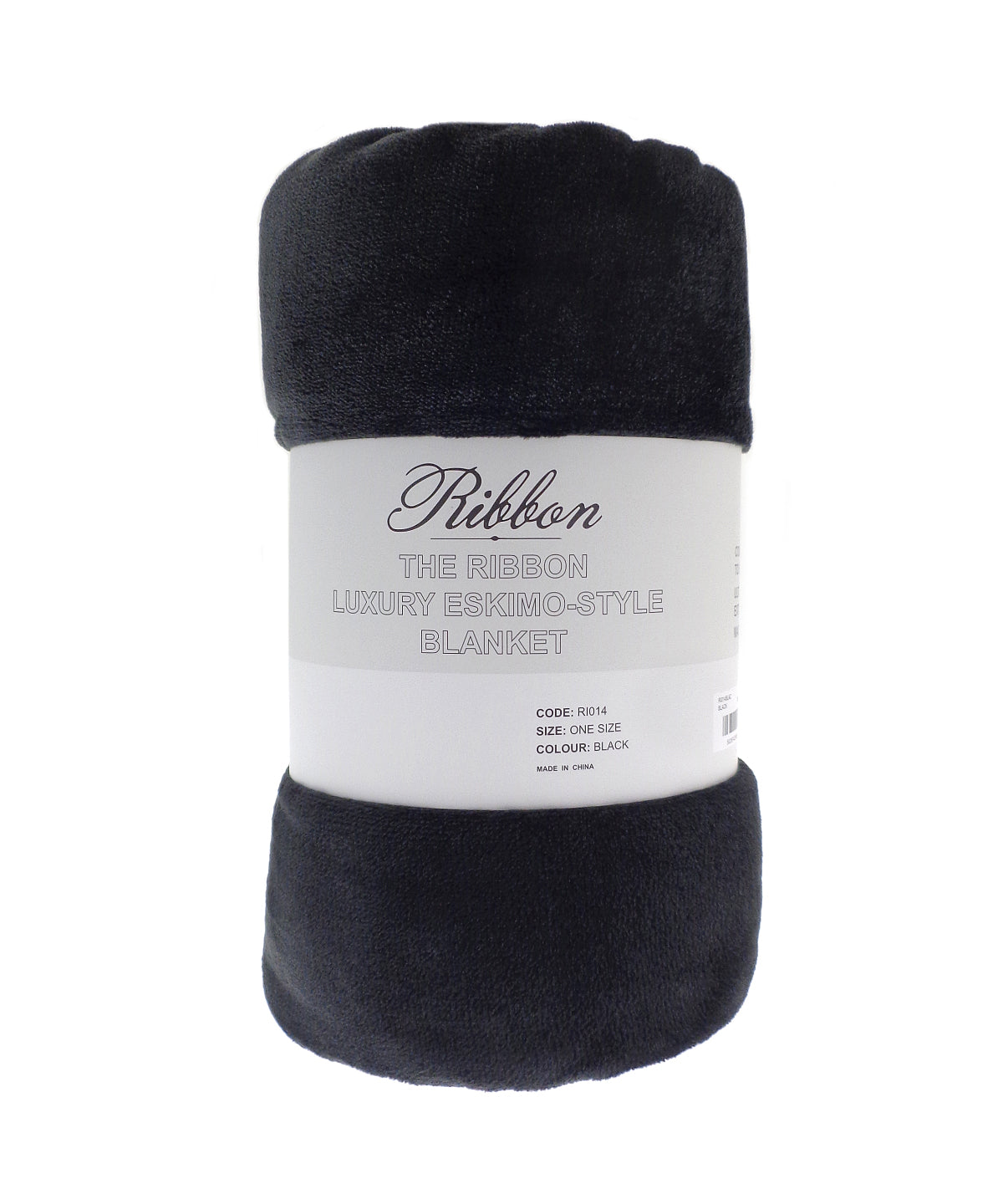 Ribbon RI014 Eskimo-style blanket in Black