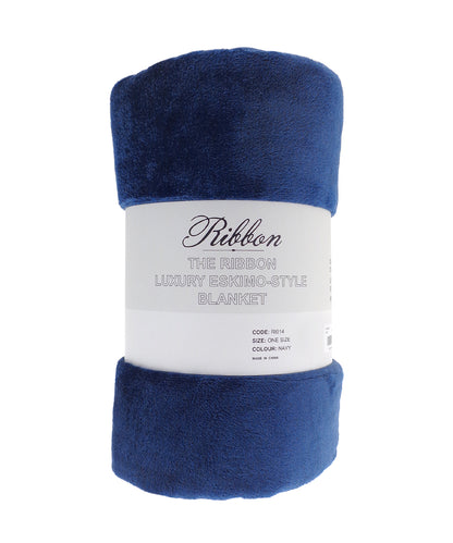 Ribbon RI014 Eskimo-style blanket in Navy
