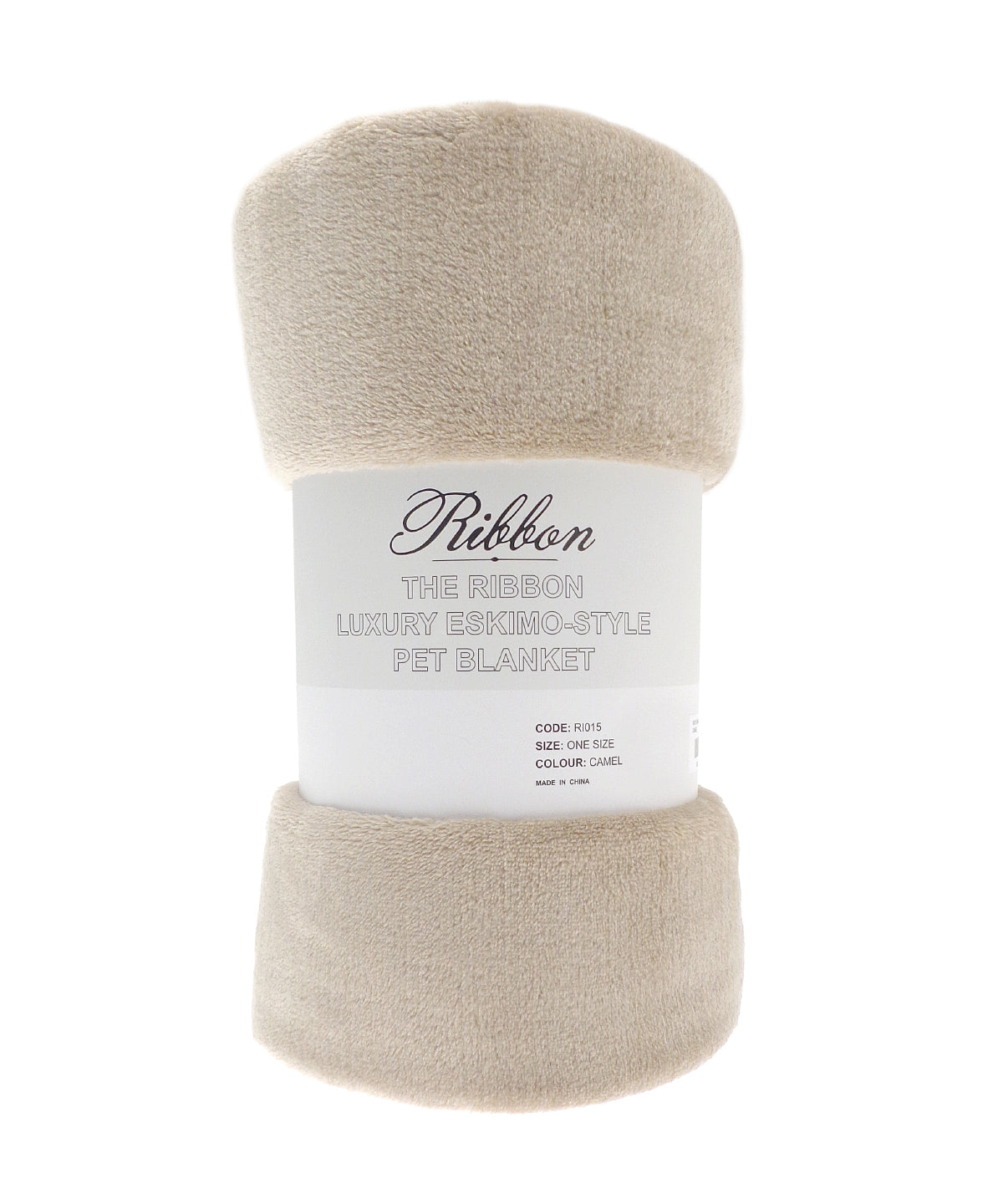 Ribbon RI015 Pet eskimo-style blanket in Camel