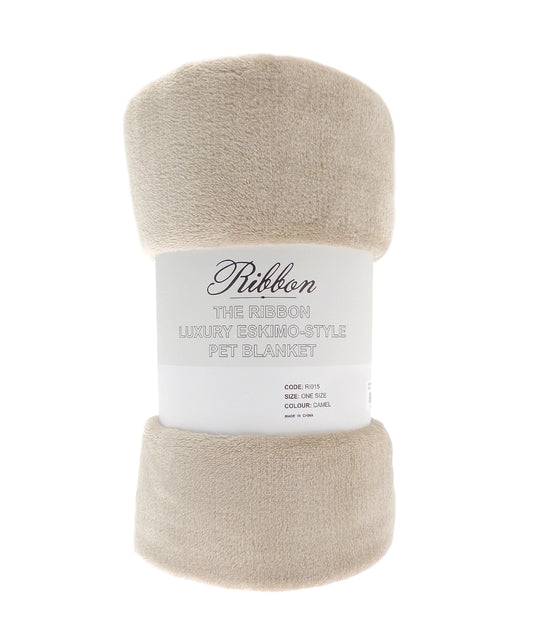 Ribbon RI015 Pet eskimo-style blanket in Camel