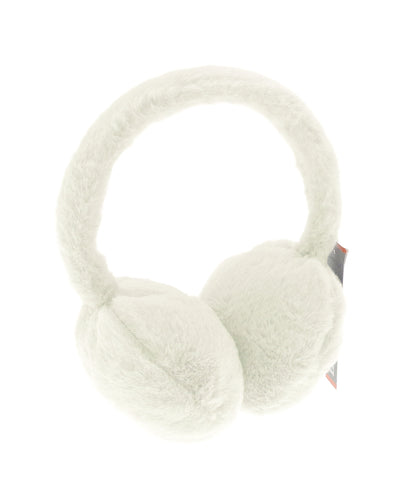 Ribbon RI020 Faux fur earmuffs in Ecru