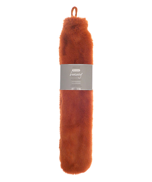 Ribbon RI022 Super luxury faux fur long hot water bottle and cover in Bronze