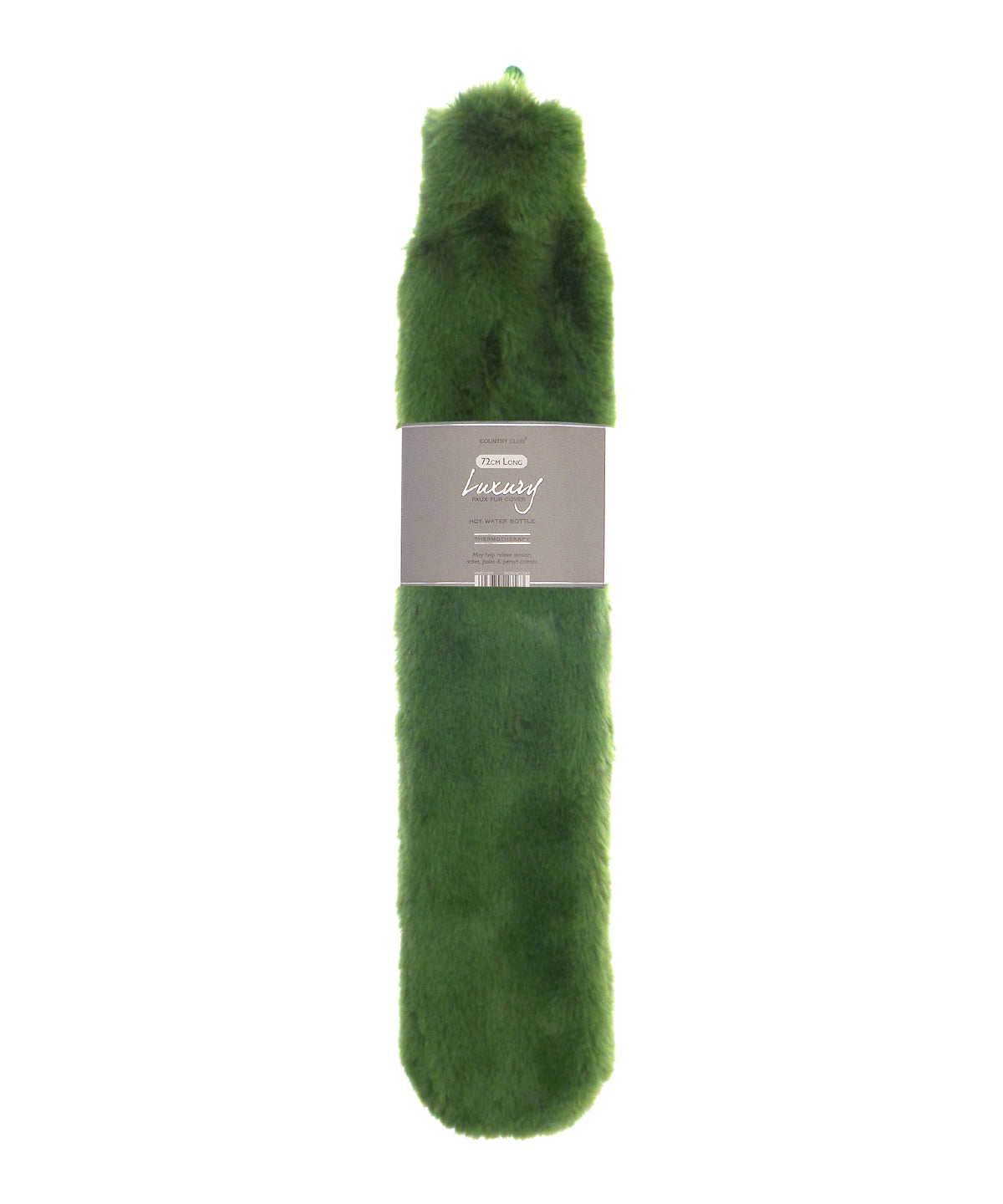 Ribbon RI022 Super luxury faux fur long hot water bottle and cover in Cedar Green
