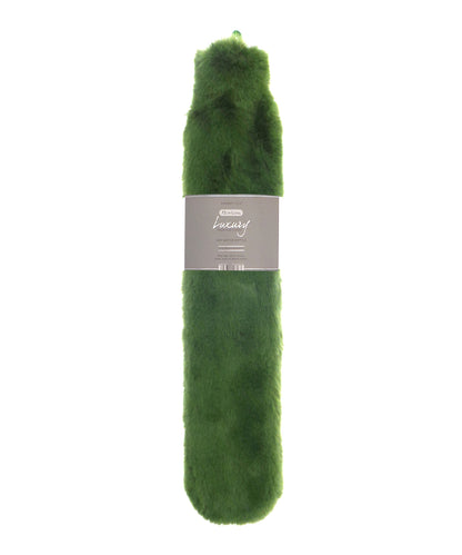 Ribbon RI022 Super luxury faux fur long hot water bottle and cover in Cedar Green