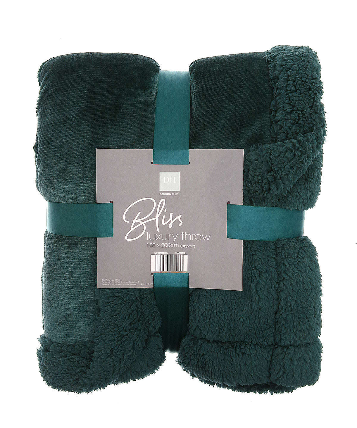Ribbon RI027 Sherpa winter throw in Green