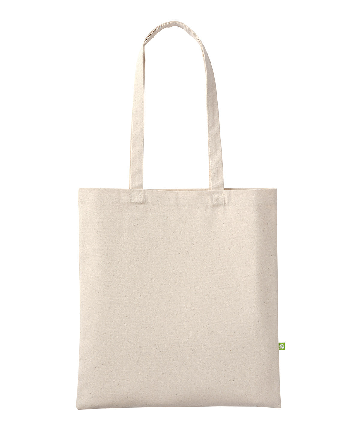 Nutshell® RL065 Premium organic canvas shopper long handle in Natural