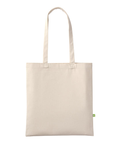 Nutshell® RL065 Premium organic canvas shopper long handle in Natural