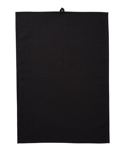 Nutshell® RL095 Organic cotton tea towel in Black