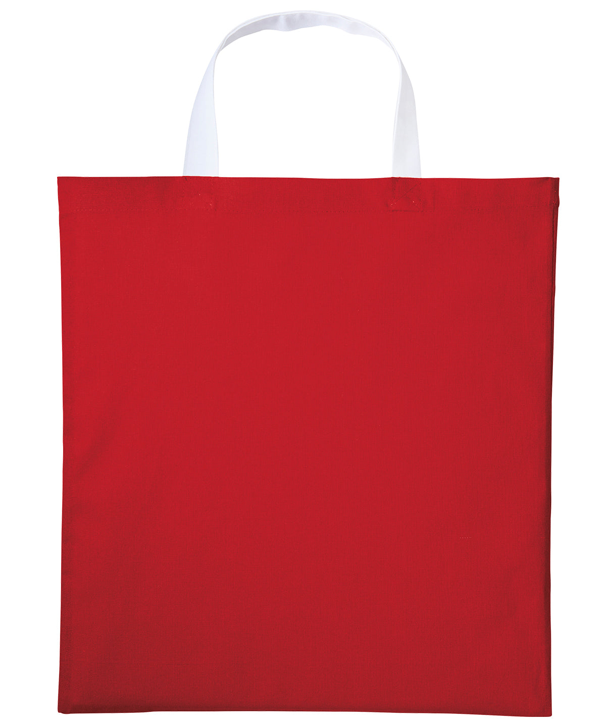 Nutshell® RL130 Varsity cotton shopper short handle in Fire Red/White
