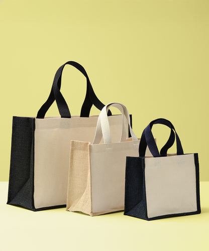 Nutshell® RL201 Jute canvas panel shopper