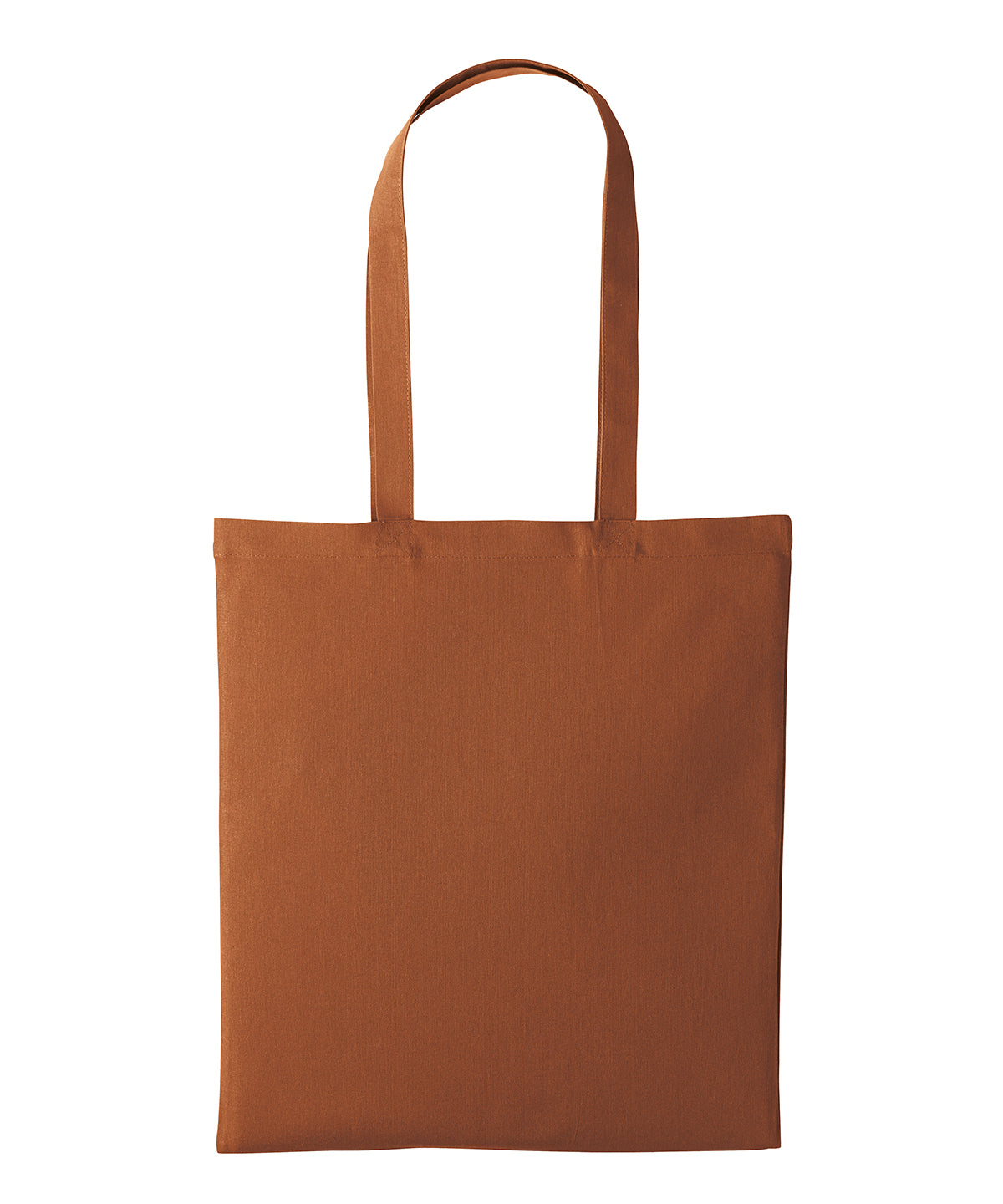Nutshell® RL600 Recycled cotton shopper long handle in Chestnut