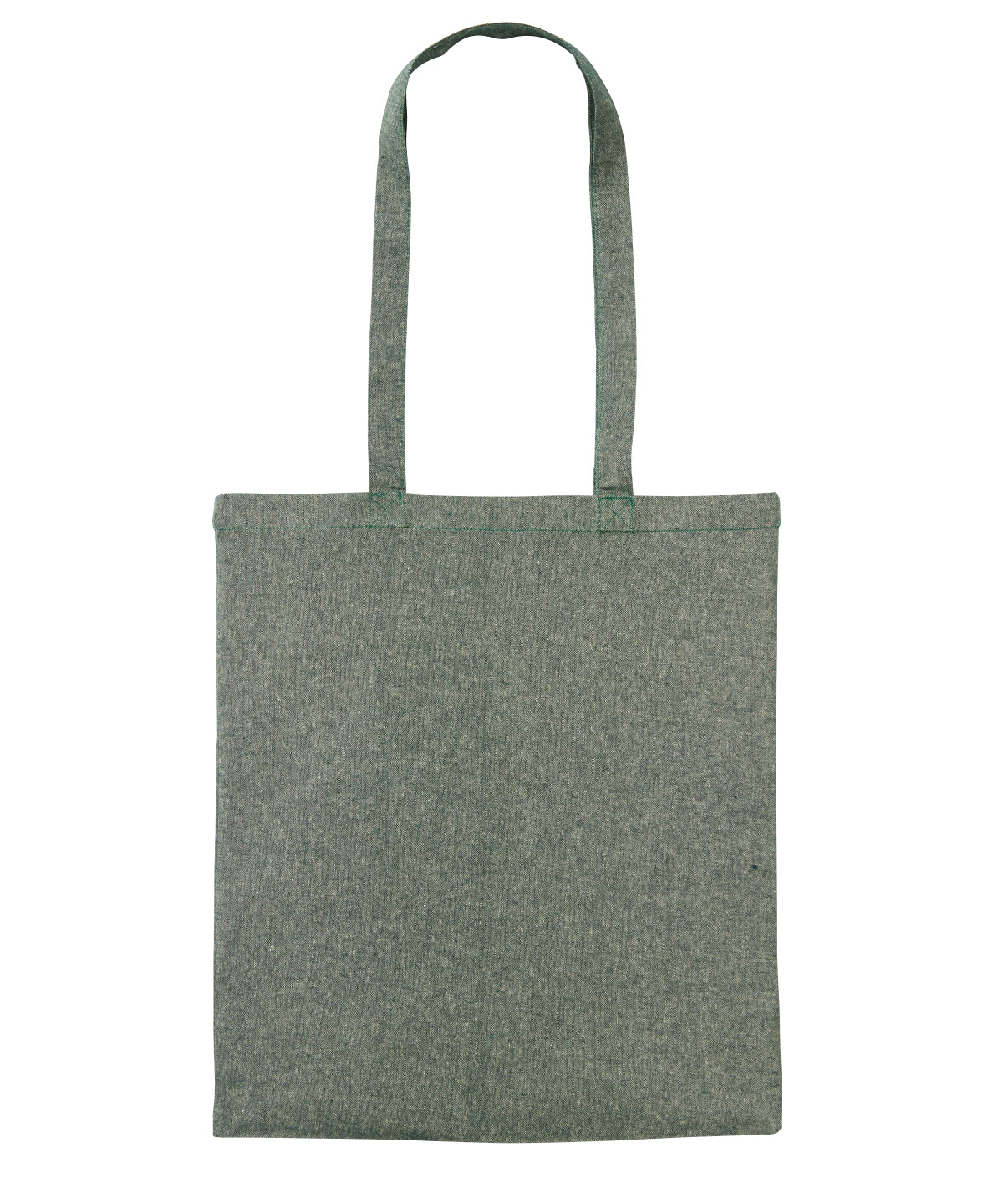 Nutshell® RL600 Recycled cotton shopper long handle in Green Marl