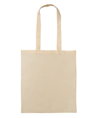 Nutshell® RL600 Recycled cotton shopper long handle in Natural
