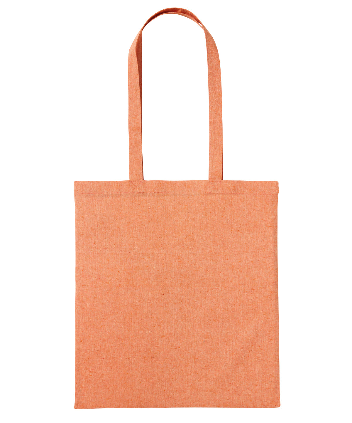Nutshell® RL600 Recycled cotton shopper long handle in Orange Marl