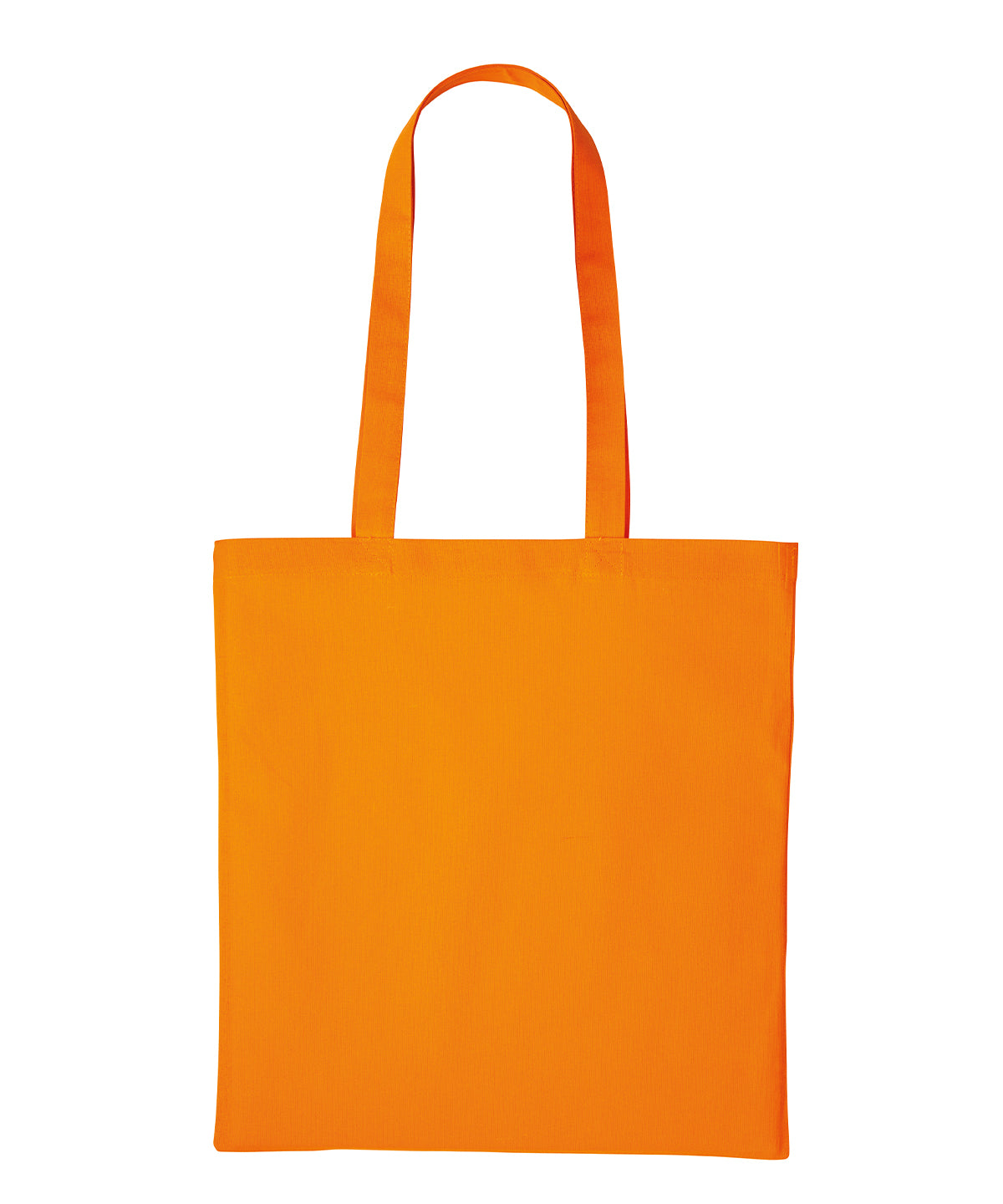 Nutshell® RL600 Recycled cotton shopper long handle in Orange