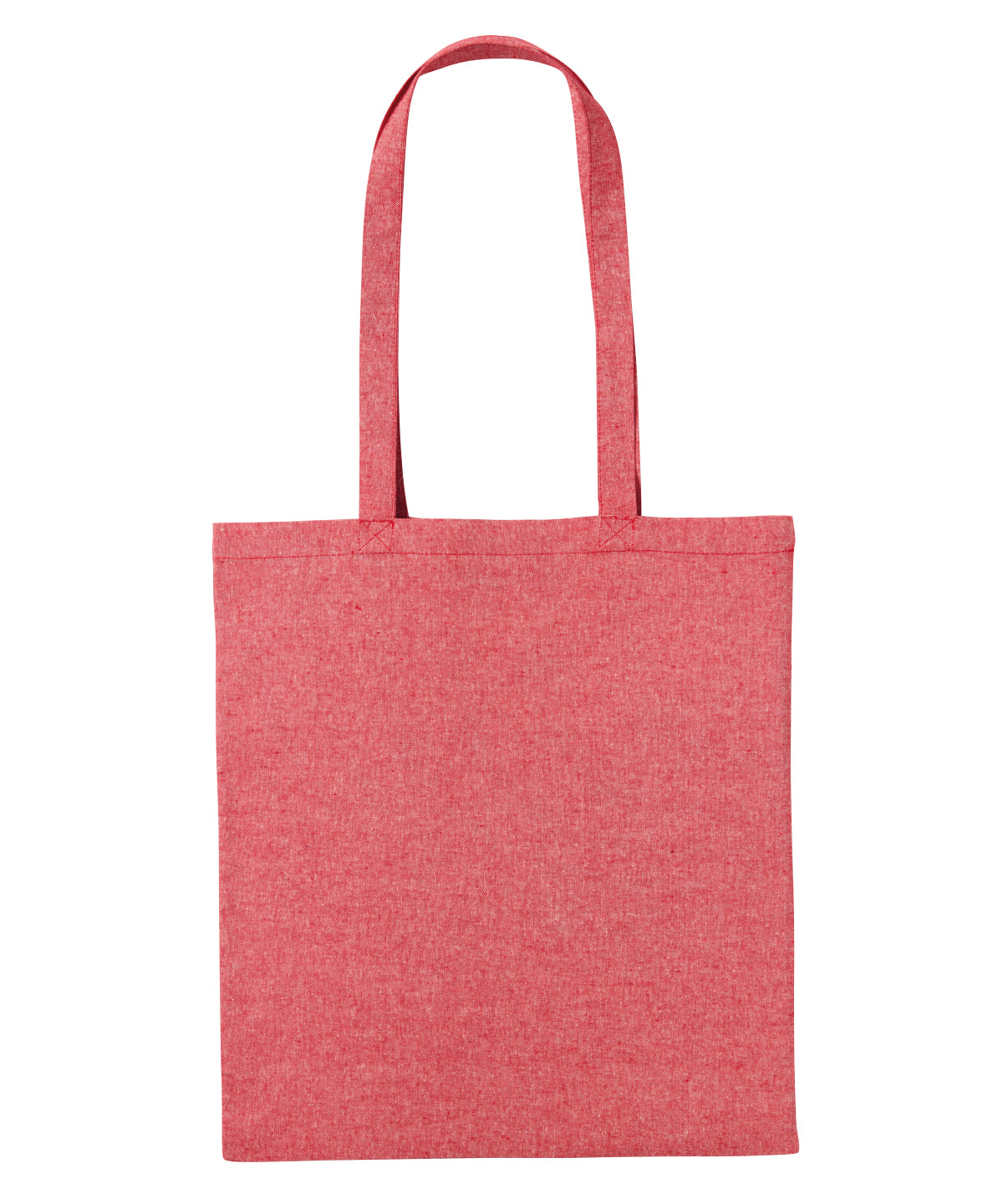Nutshell® RL600 Recycled cotton shopper long handle in Red Marl
