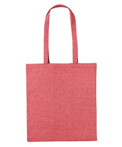 Nutshell® RL600 Recycled cotton shopper long handle in Red Marl