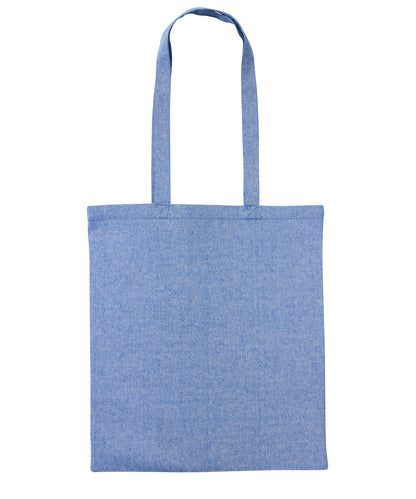 Nutshell® RL600 Recycled cotton shopper long handle in Royal Marl