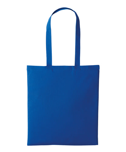 Nutshell® RL600 Recycled cotton shopper long handle in Royal
