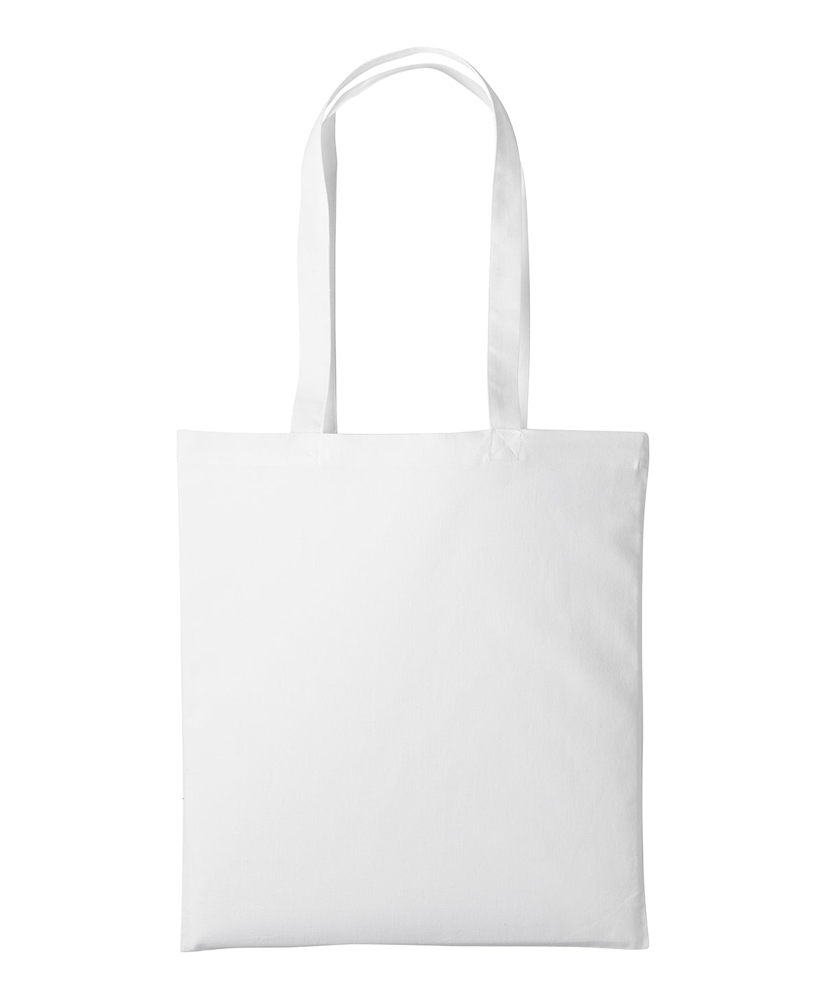 Nutshell® RL600 Recycled cotton shopper long handle in White