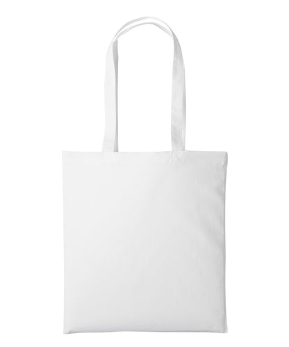 Nutshell® RL600 Recycled cotton shopper long handle in White