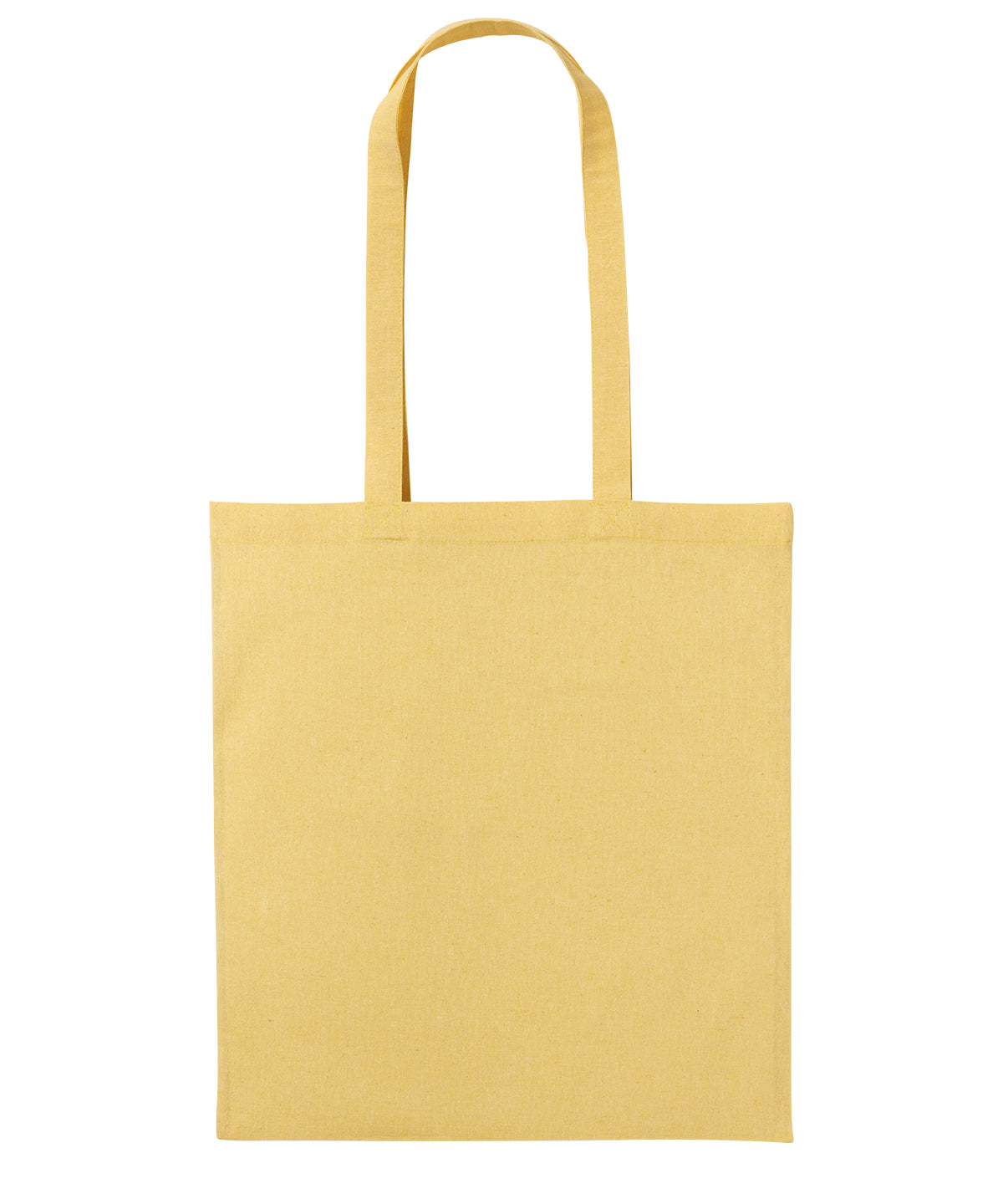 Nutshell® RL600 Recycled cotton shopper long handle in Yellow Marl