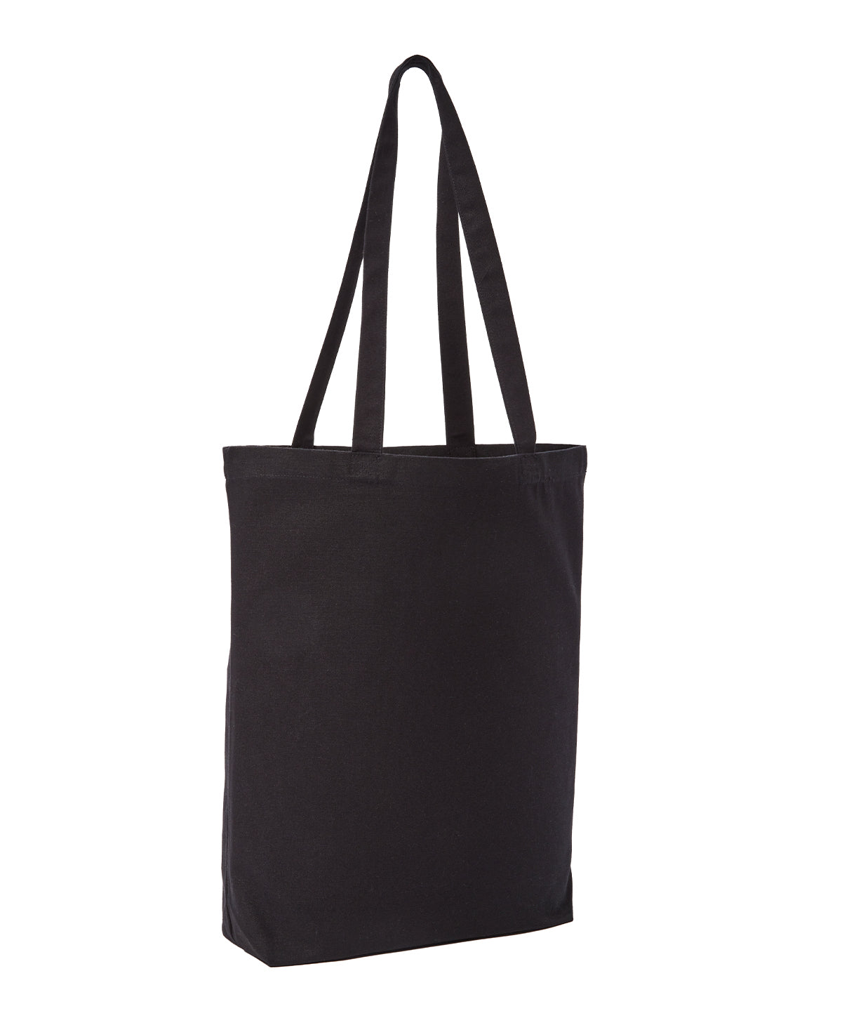 Nutshell® RL660 Recycled premium canvas ‘flat base’ shopper in Black