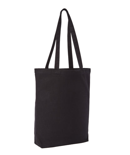 Nutshell® RL660 Recycled premium canvas ‘flat base’ shopper in Black