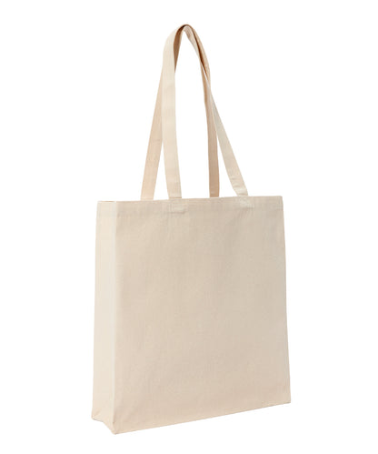 Nutshell® RL670 Recycled premium canvas spacious shopper in Natural