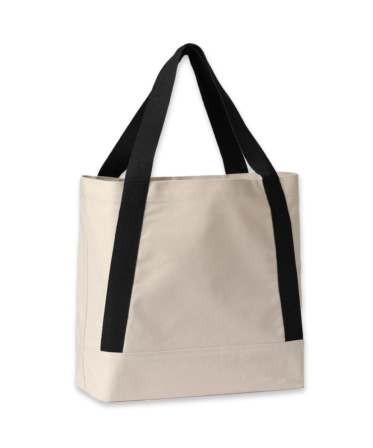 Nutshell® RL685 Dakota recycled contrast strap tote in Natural/Black