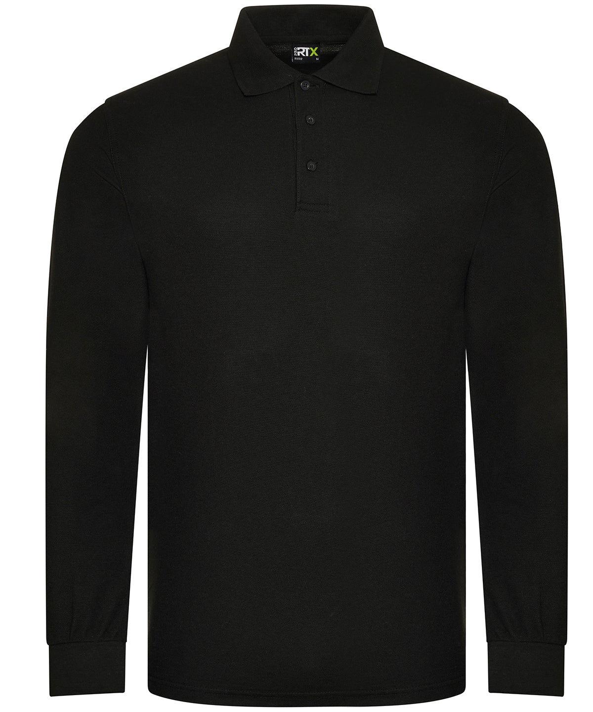 ProRTX RX102 Pro long sleeve polo in Black