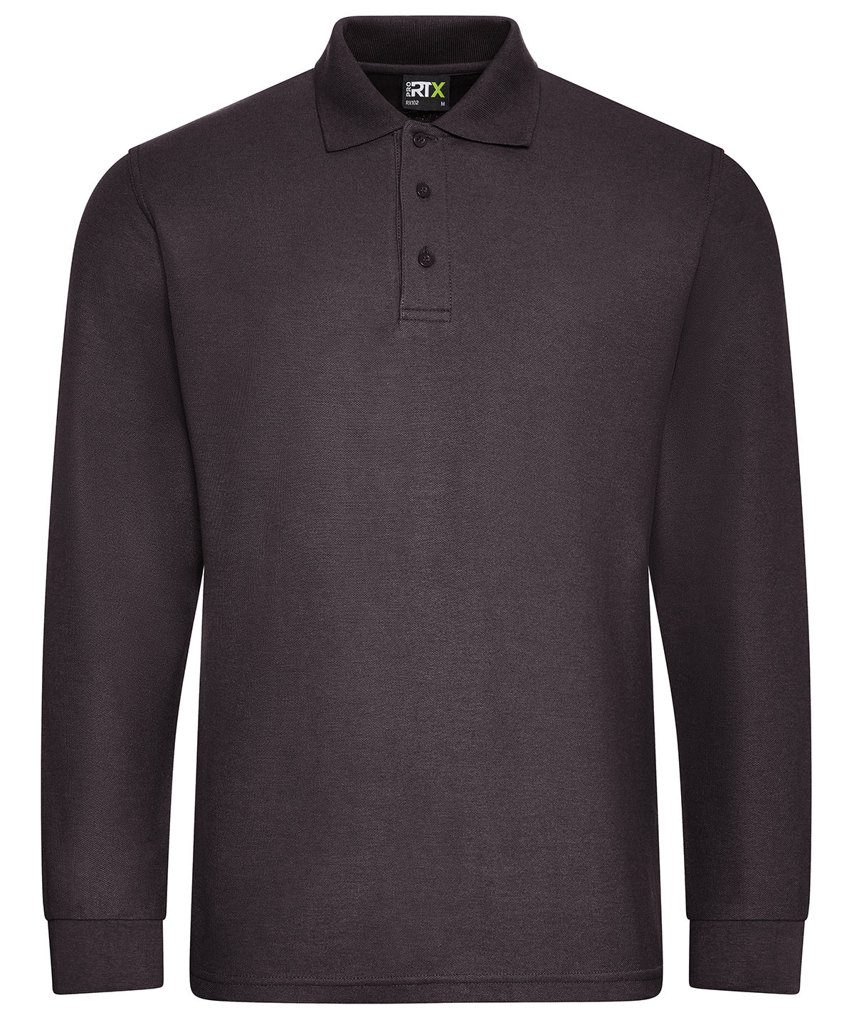 ProRTX RX102 Pro long sleeve polo in Charcoal