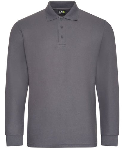 ProRTX RX102 Pro long sleeve polo in Solid Grey