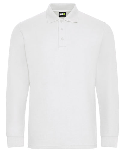 ProRTX RX102 Pro long sleeve polo in White