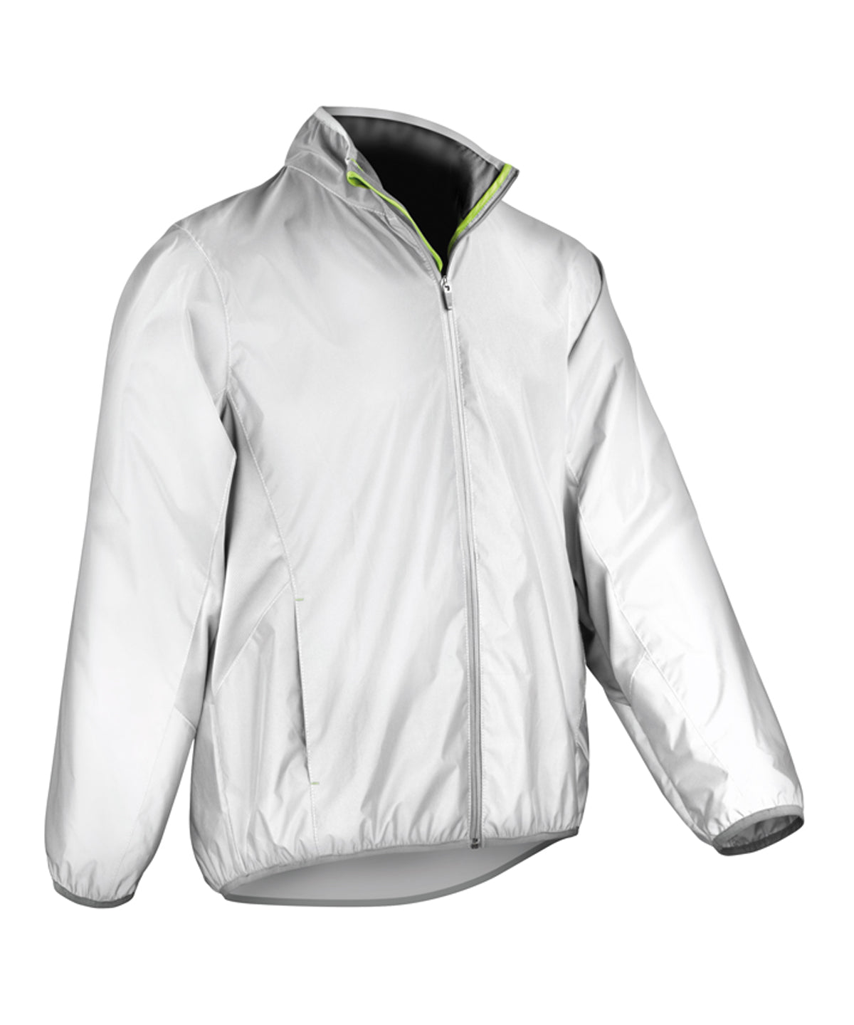 Spiro S266X Luxe reflective hi-vis jacket in Neon White