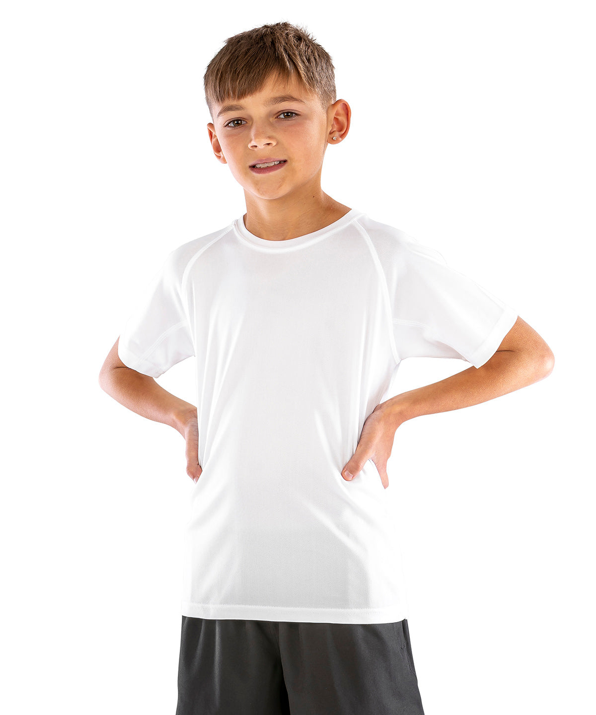 Spiro S287J Junior performance aircool tee