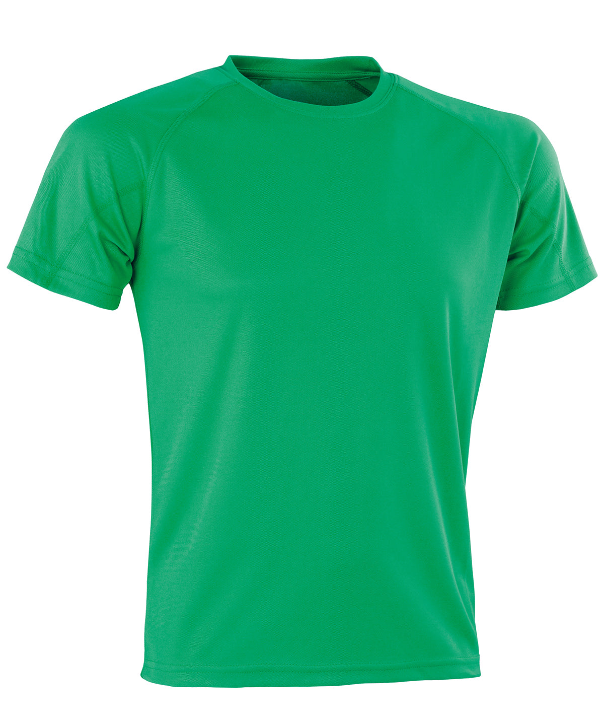 Spiro S287X Performance Aircool tee in Irish Green