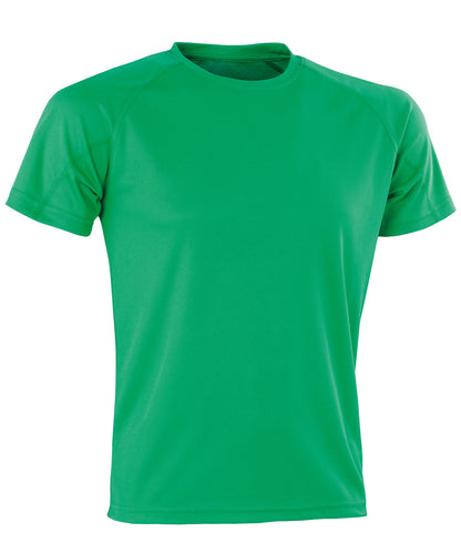 Spiro S287X Performance Aircool tee in Irish Green