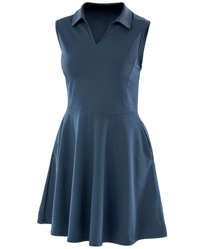 Spiro Recycled S799F Spiro recycled women’s fitness dress in Navy