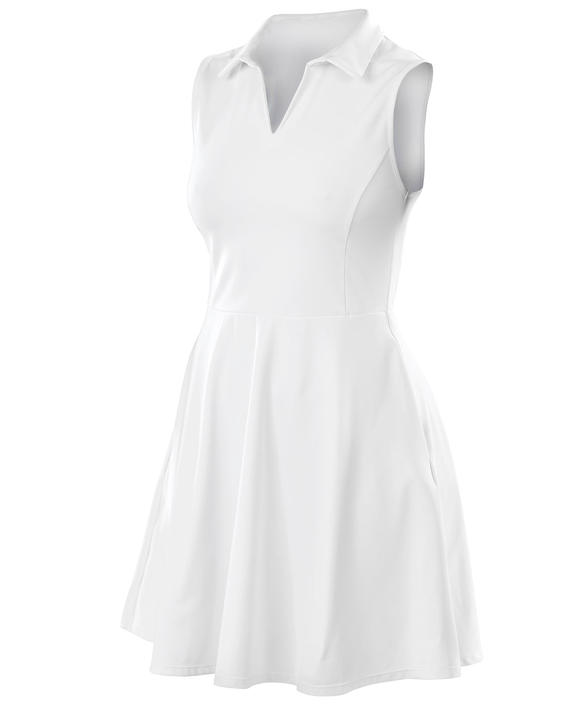 Spiro Recycled S799F Spiro recycled women’s fitness dress in White
