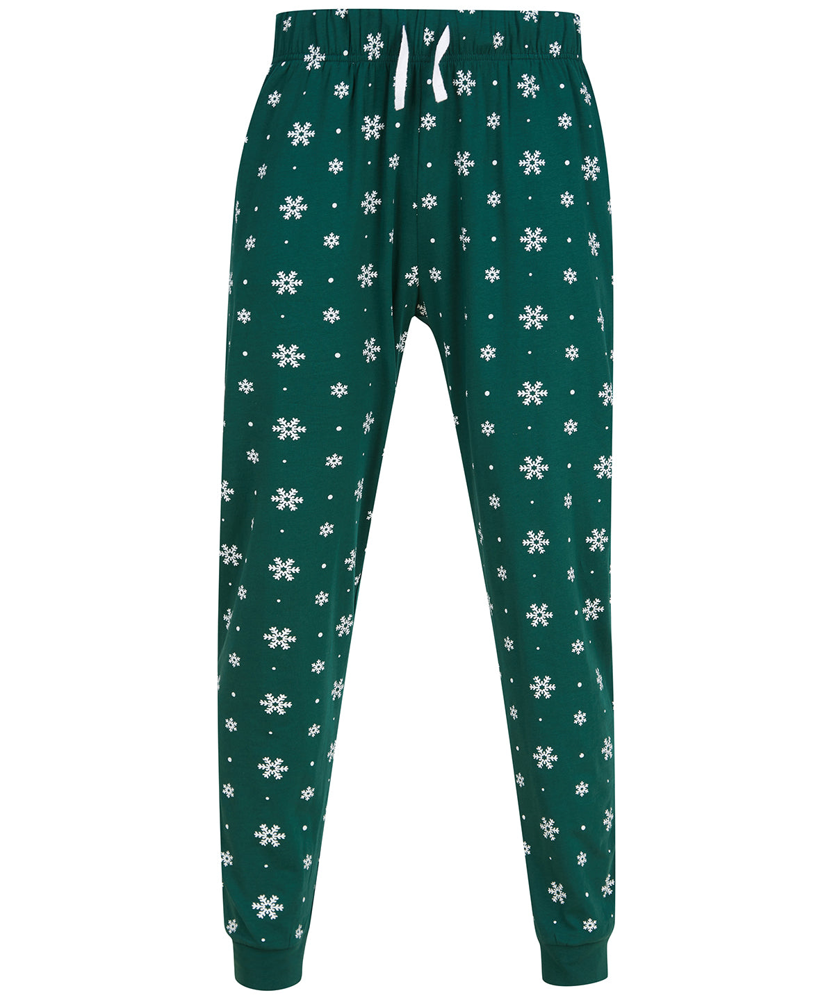 SF SFM86 Lounge pants in Bottle/White Snowflakes
