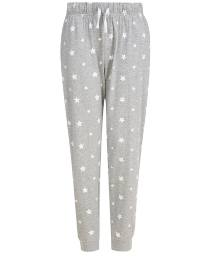 SF SFM86 Lounge pants in Heather Grey/White Stars