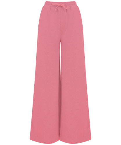 SF SK431 Women's sustainable fashion wide leg joggers in Dusky Pink