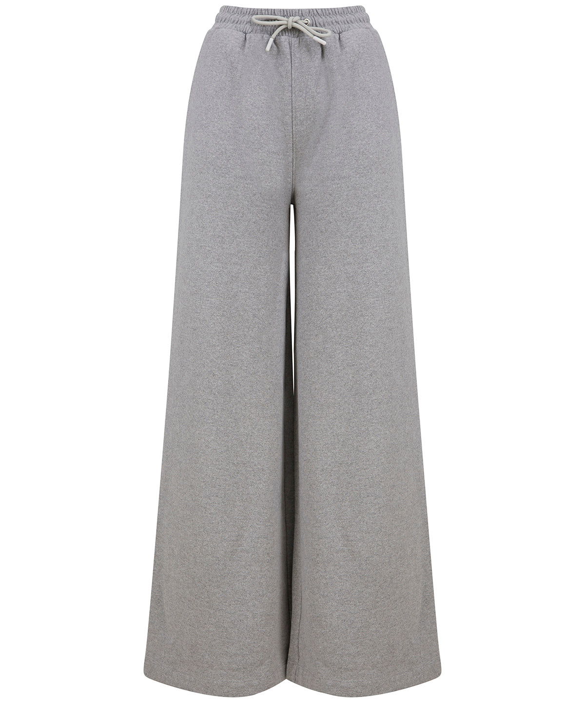 SF SK431 Women's sustainable fashion wide leg joggers in Heather Grey